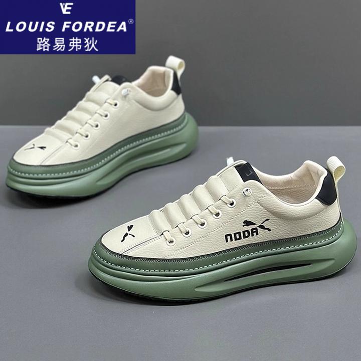 Louis Fordea/路易弗狄男鞋秋季透气运动休闲鞋增高慢跑老爹鞋子