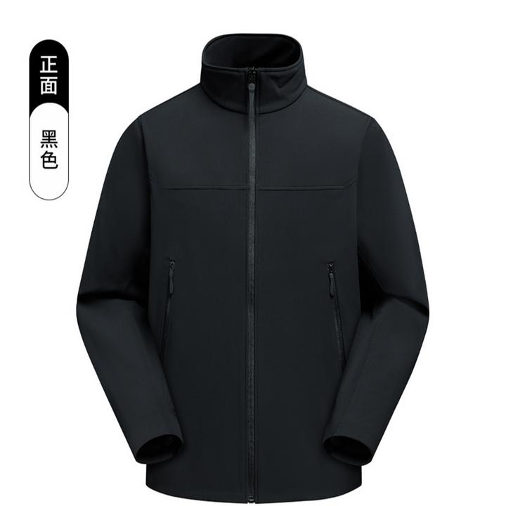 CHOMNES秋季男女软壳冲锋衣防风防水弹力大码立领骑行夹克