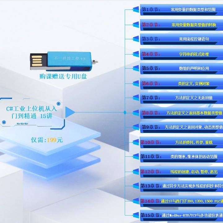 C#工业上位机从入门到精通15讲【课程+项目文件】