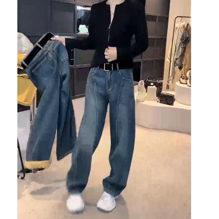 2024冬季新款时尚女装网红潮流气质靓丽漂亮休闲上衣牛仔裤女G6