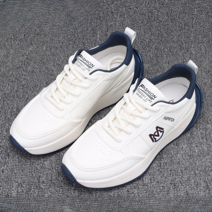 纪诗哲男鞋时尚运动休闲鞋男士百搭透气皮鞋厚底增高舒适老爹鞋