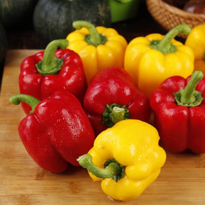 伊路鲜山东五彩椒红黄圆椒甜椒灯笼椒新鲜蔬菜(1-5斤)双色