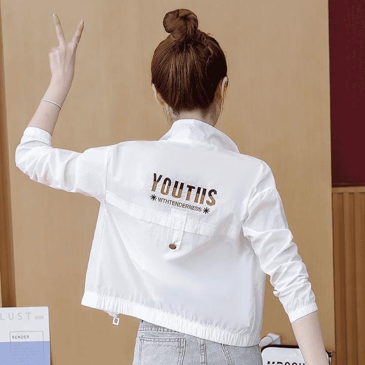 2025新款小个子薄外套薄款女士防晒衣短外套洋气防晒服宽松