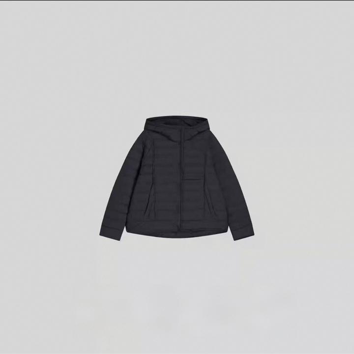 连帽排骨感时尚保暖白鸭绒羽绒服外套ZYD055PP