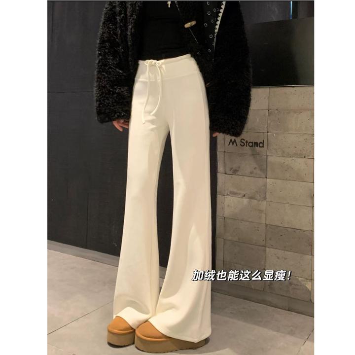 【原版在仓清+澳洲羊绒裤】微喇裤lu系升级2.0超模裤加绒显瘦休闲裤