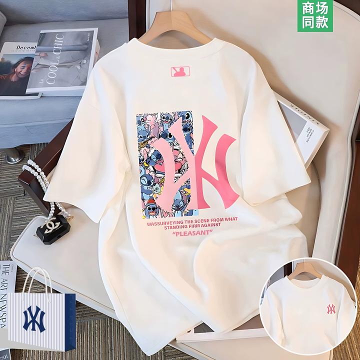 【专柜同款】1折专区丨联名史迪仔丨男女款丨夏季宽松短袖T恤