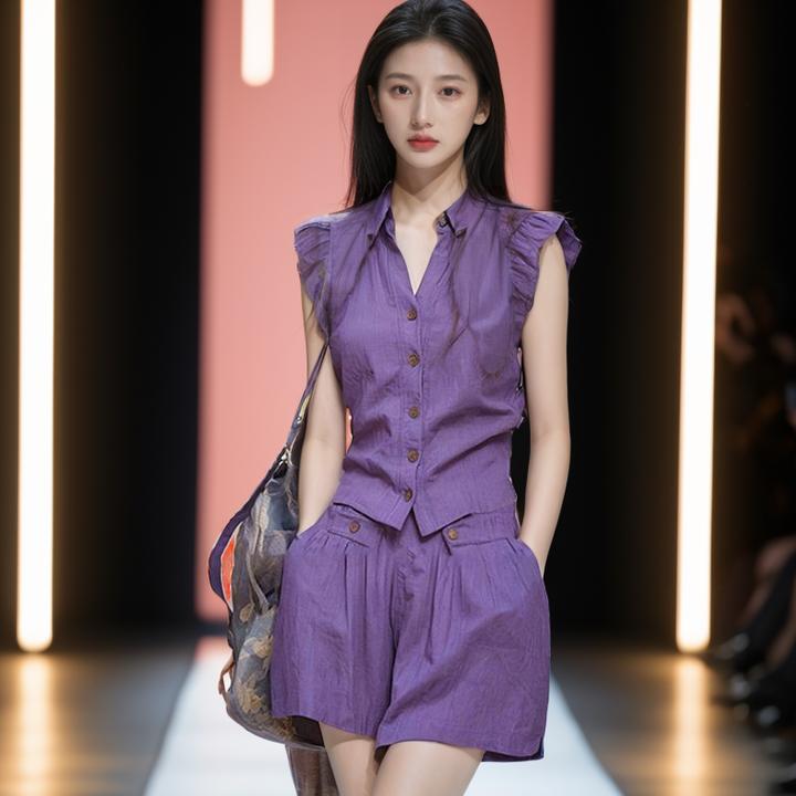 夏装搭配一整套时尚套装御姐范上衣短裤高腰夏季新款气质女装潮