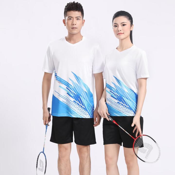 男女速干凉爽舒适羽毛球比赛短袖适合户外训练跑步乒乓球排球服夏