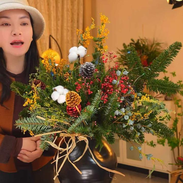 [雪落星垂]圣诞花束 可做干花 圣诞 元旦节日氛围 小众稀有花材