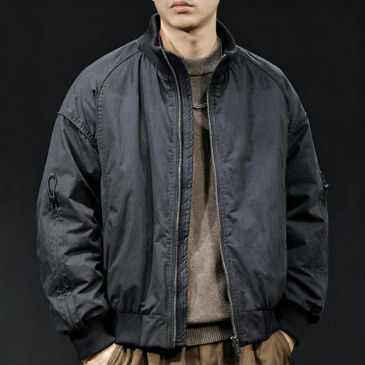 美式白鸭立领羽绒服男冬季2026新款加厚保暖男士潮牌短款外套大码