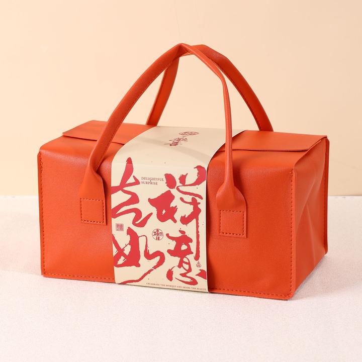 伴手礼盒女伴娘伴郎手提盒皮质结婚婚礼喜糖盒子高端礼品2025新款