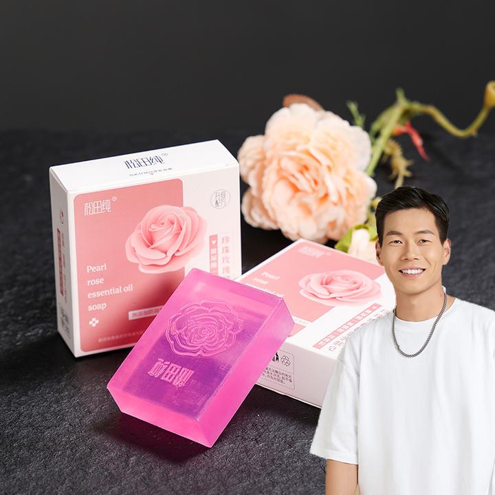 松田纯【小程专属补贴--新春钜惠 拍一发五盒 】珍珠玫瑰精油润肤皂