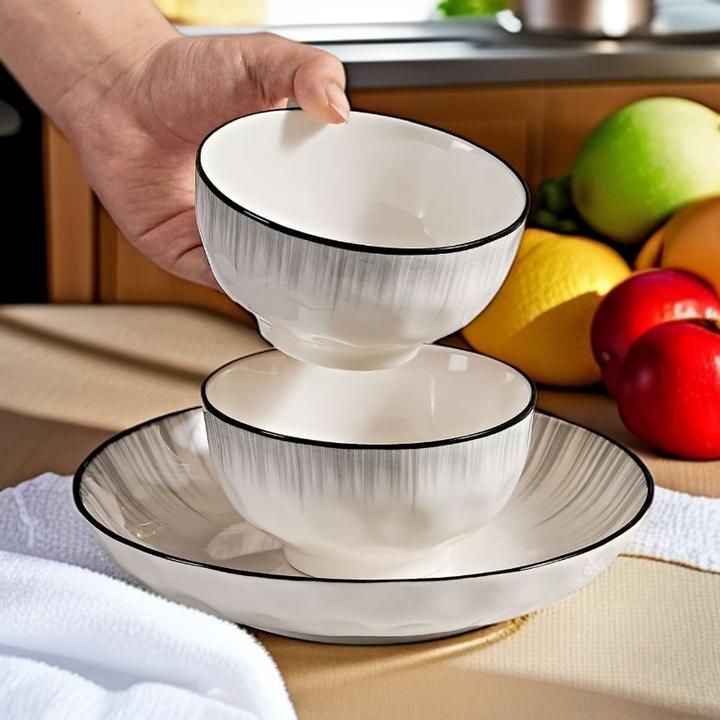 5英寸陶瓷饭碗釉下彩家用米饭碗网红情侣吃饭碗创意个性简约