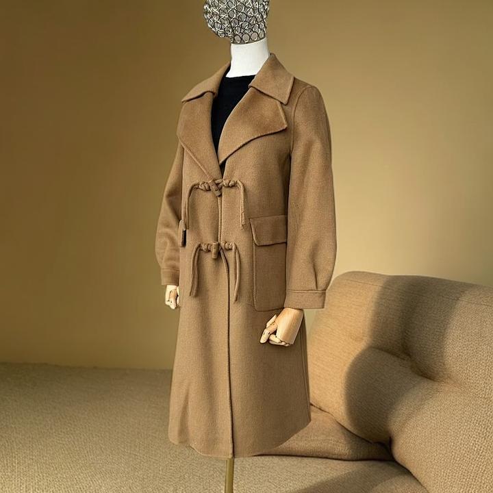 双面呢羊绒大衣女2025春秋新款风衣高级感气质纯羊毛呢子外套