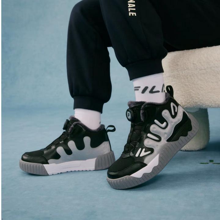 冰淇淋棉鞋|斐乐儿童2025冬季新款加绒运动鞋大童板鞋K55B541303