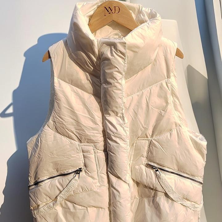 冬季羽绒网红洋气短款时尚百搭韩版立领外穿无袖保暖羽绒服马甲