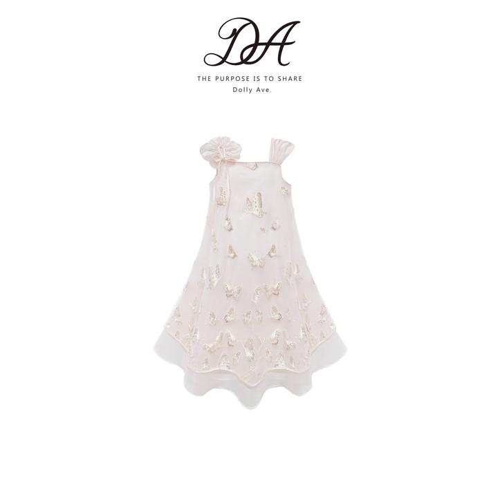 【现货】Dolly Ave 蝶梦 轻奢高定珠绣蝴蝶气质女童夏季公主连衣裙