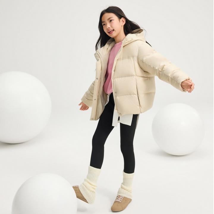 【泡芙pro系列】波司登连帽加厚加充儿童90鸭绒羽绒服T250246950DY