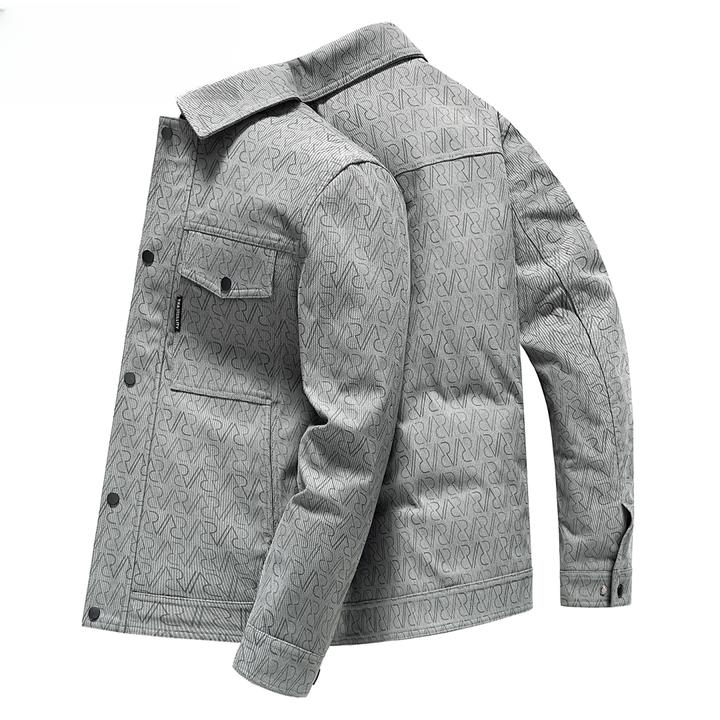 2025秋冬季新男士轻薄夹克式羽绒服男短款休闲翻领鸭绒保暖外套男