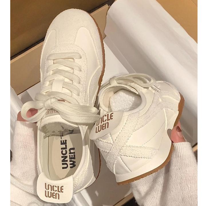 复古德训鞋女2025春夏季新款内增高休闲运动鞋平底百搭阿甘鞋单鞋