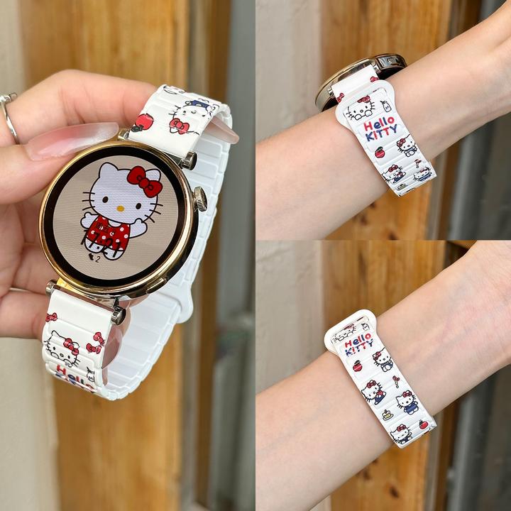 适用华为gt6/5表带gt4/3手表带华为watch5/4proKT猫硅胶表带可爱