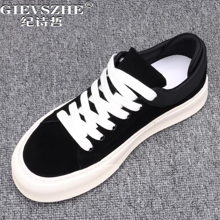 纪诗哲男鞋百搭复古轻便运动鞋子男款厚底时尚休闲鞋潮流简约板鞋