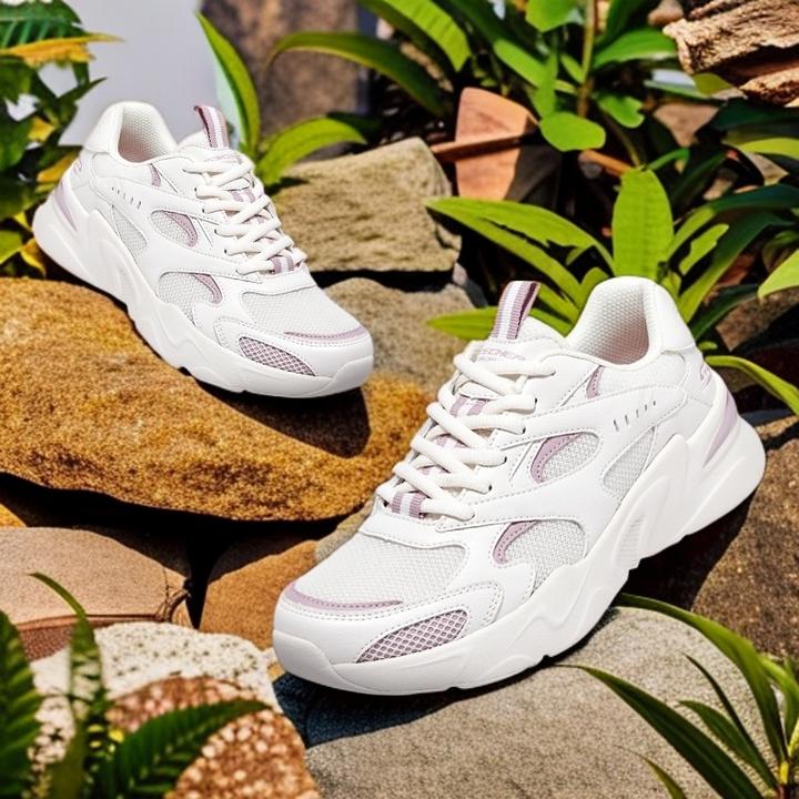 【气泡熊】斯凯奇秋冬百搭小白鞋减震运动鞋轻便软复古休闲鞋117354