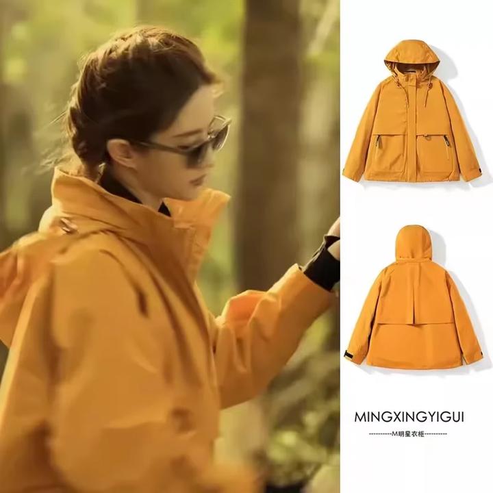 2025新款刘亦菲同款衣服防水冲锋衣外套女款户外夹克可拆卸三合一