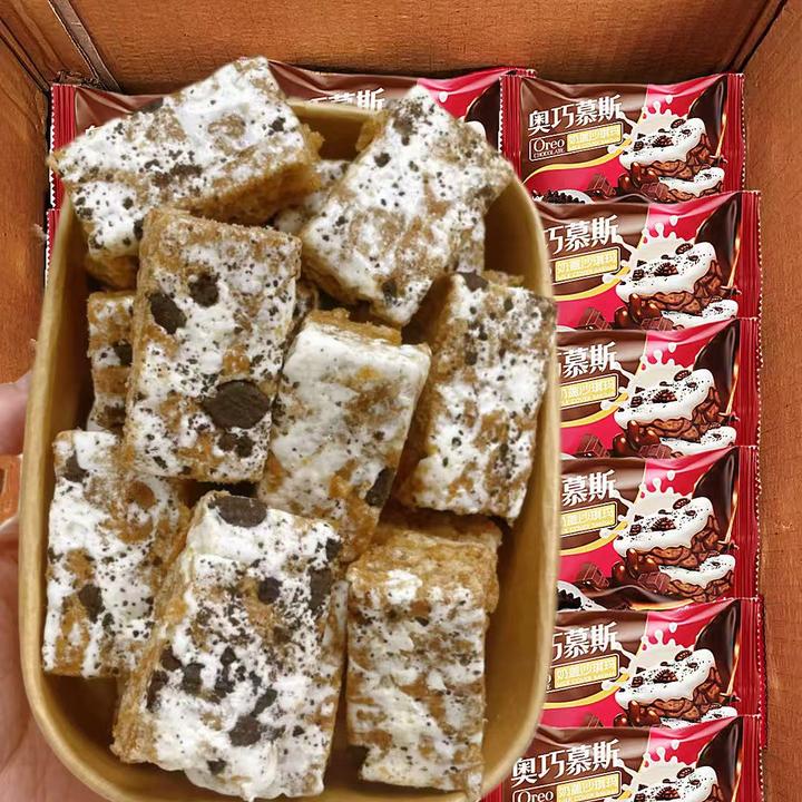新品】巧克力奥巧慕斯奶盖沙琪玛解馋小零食代餐糕点网红休闲食品