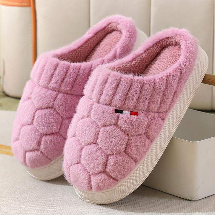 势比登棉拖鞋男士冬季室内居家保暖新款毛毛拖鞋男款家用女士冬天
