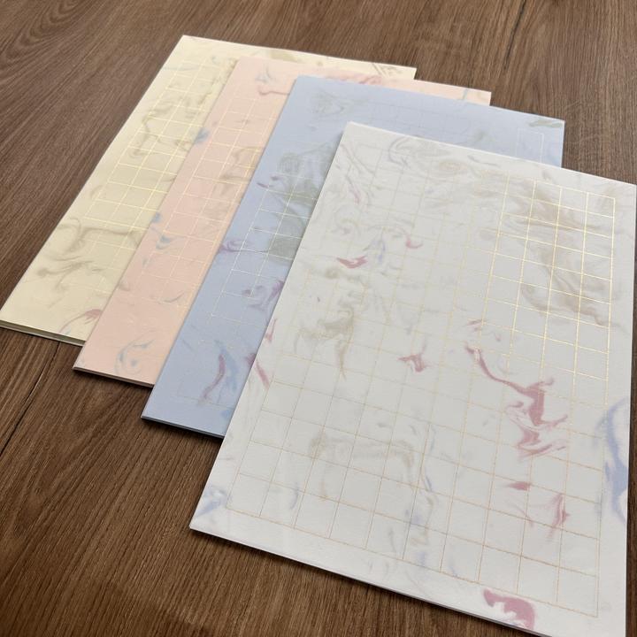 【九义堂】蜡染墨流日课纸小楷书法专用纸方格竖格子1.5 2厘米宣纸