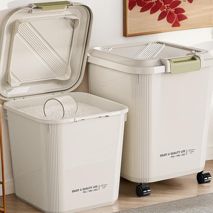 米桶加厚防虫防潮密封家用食品米箱面粉储存罐粮食猫粮狗粮收纳