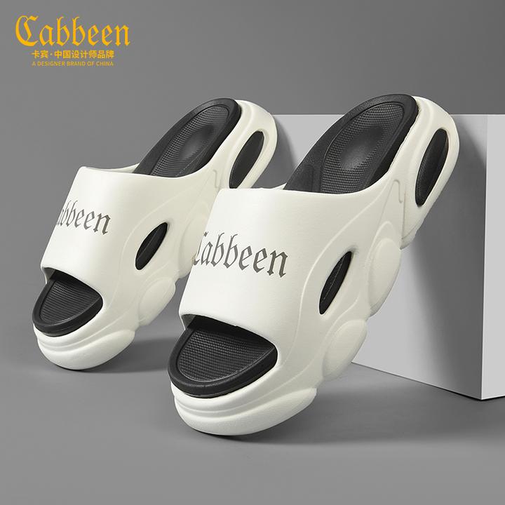 卡宾家用拖鞋居家男士户外休闲一字拖外穿浴室潮流透气尤莱特凉鞋