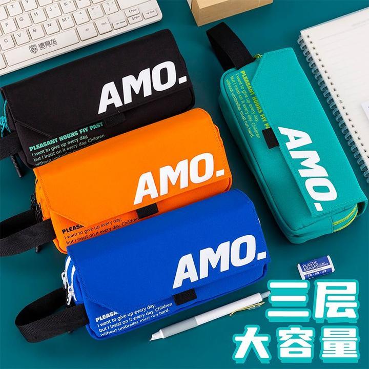 笔袋男生超大容量炫酷帅气2023新款文具盒高初中小学生铅笔袋耐脏