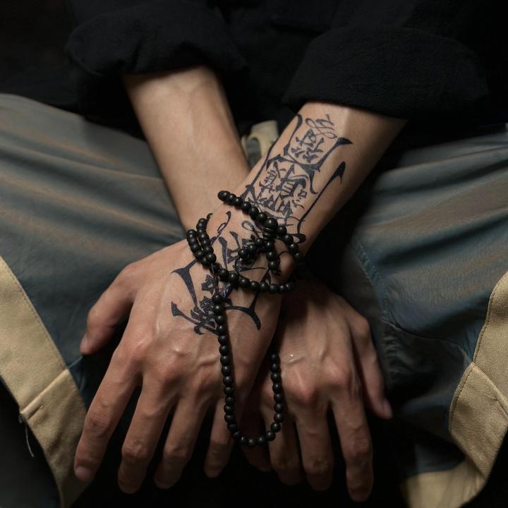 冰娇草本果汁纹身贴刺青色花臂防水防搓防汗持久逼真半永久