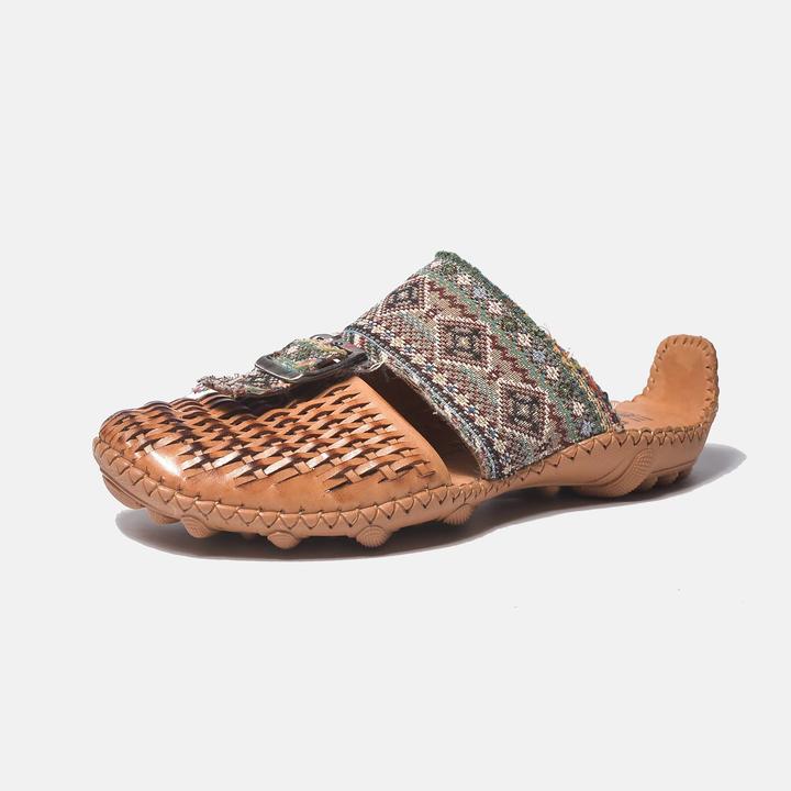 三把火手工休闲软底真皮凉鞋透气登礁外穿夏季男士单鞋鞋子牛皮