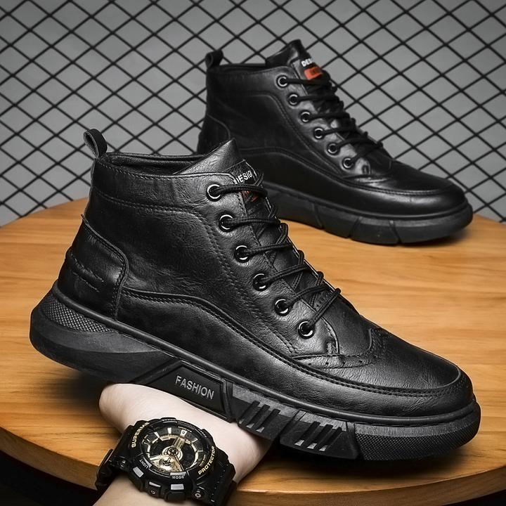 特大码男鞋46冬季保暖脚肥脚宽47休闲运动大号鞋48脚胖马丁靴49