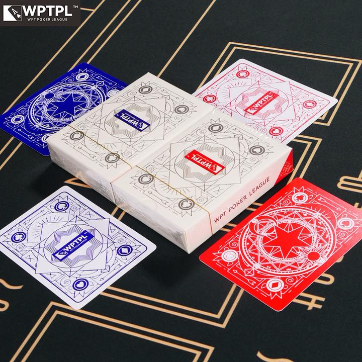 德州扑克扑克牌游戏磨砂PVC国际标准赛事定制WPTPL德州扑克牌耐磨
