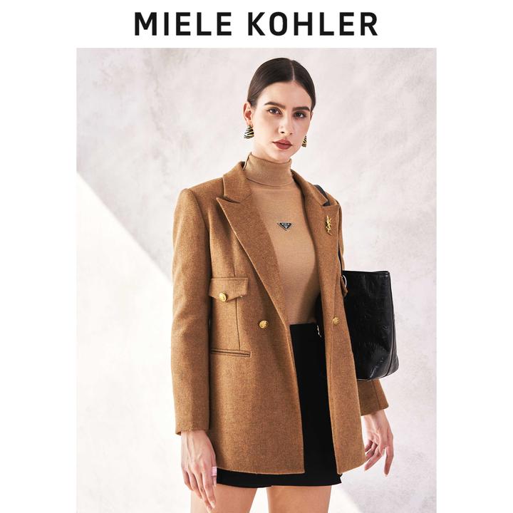 MieleKohler【多元荷尔蒙】100%羊毛+90白鹅绒气质上衣MKOKQ8092