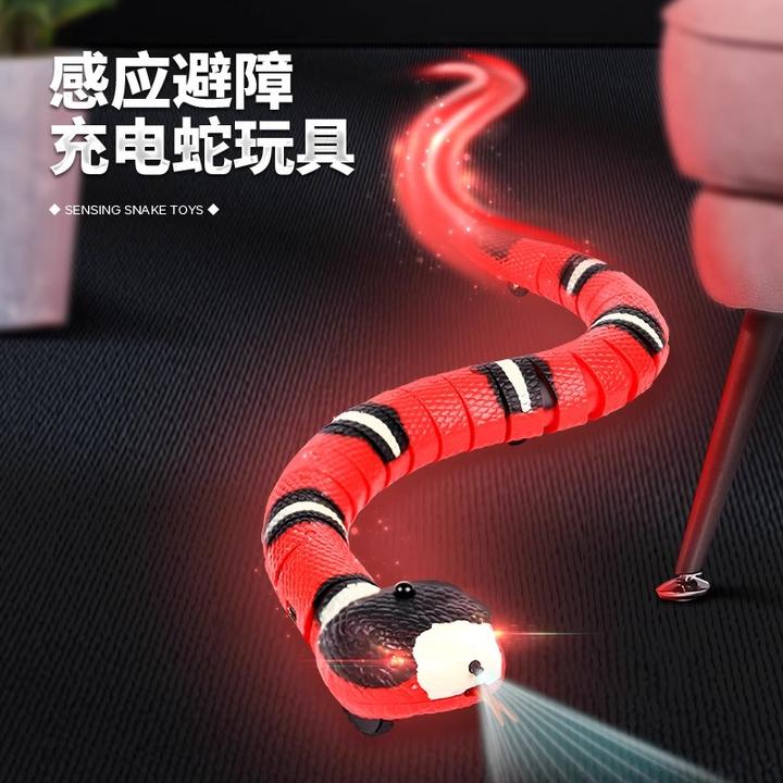 猫管家猫狗玩具感应避障自动滑行玩具蛇仿真逗猫益智整蛊充电智能
