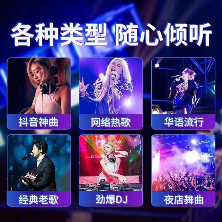 汽车载U盘 全MV示屏 抖音热门网红新歌曲 经典 流行老歌 64G