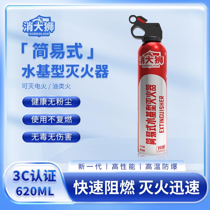 消大狮水基型灭火器21B高效灭电火油火车载家用环保无毒国标3C