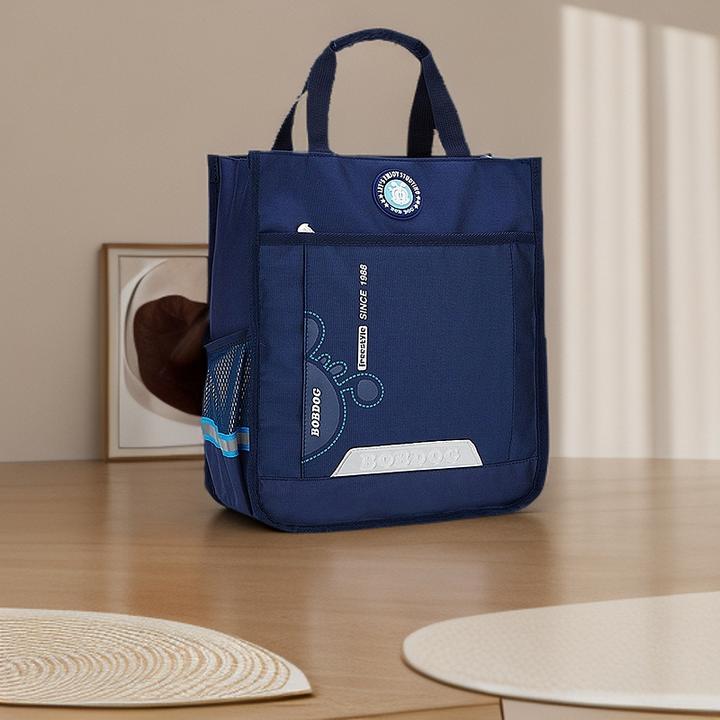 巴布豆小学生补习袋拎书袋儿童男童女孩补课包手提书包斜挎补习包