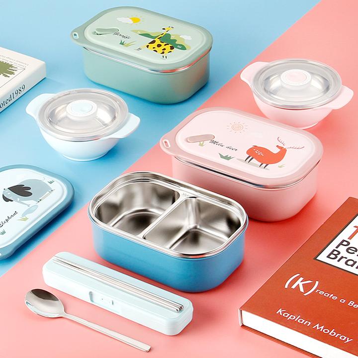 304不锈钢保温饭盒学生便当盒分隔上班族打饭高颜值便携餐盒专用