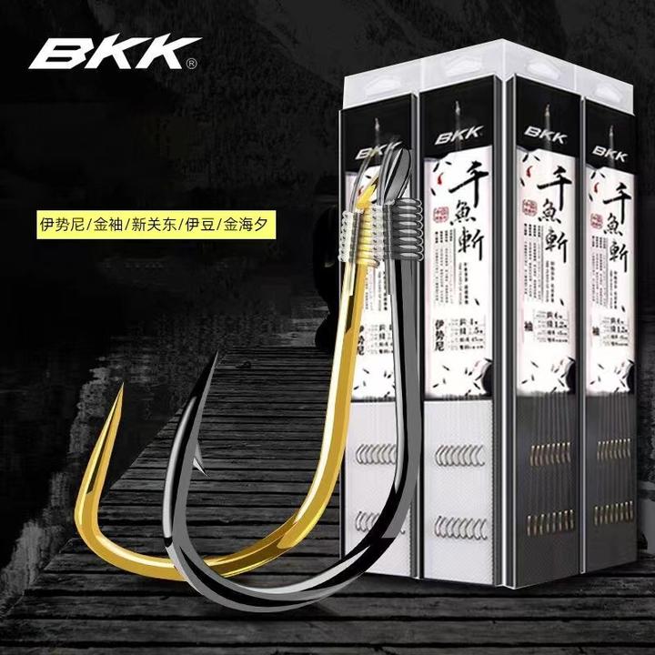 BKK鱼钩套装绑好子线双钩成品线组金袖钩伊势尼有子线双钩成品