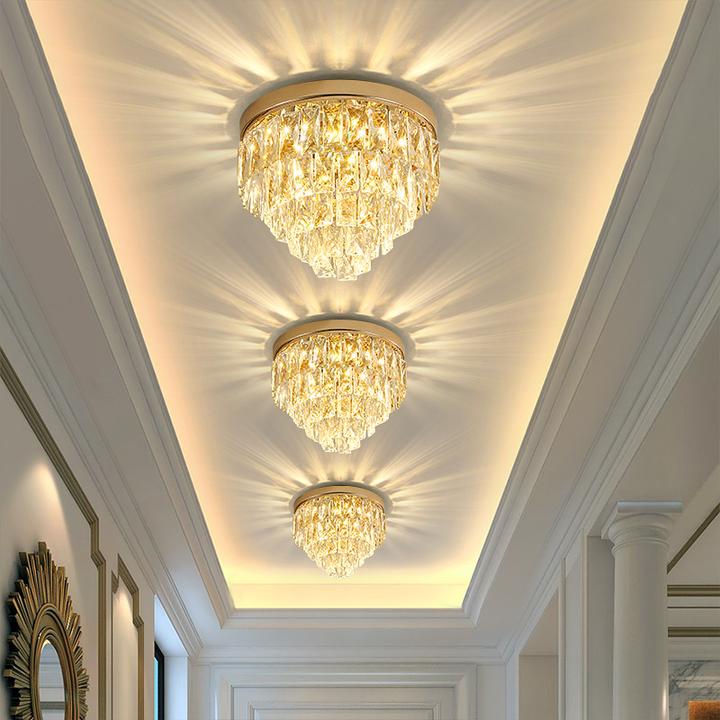 走廊灯过道灯阳台灯水晶灯现代简约吸顶灯玄关门厅欧式灯具入户灯