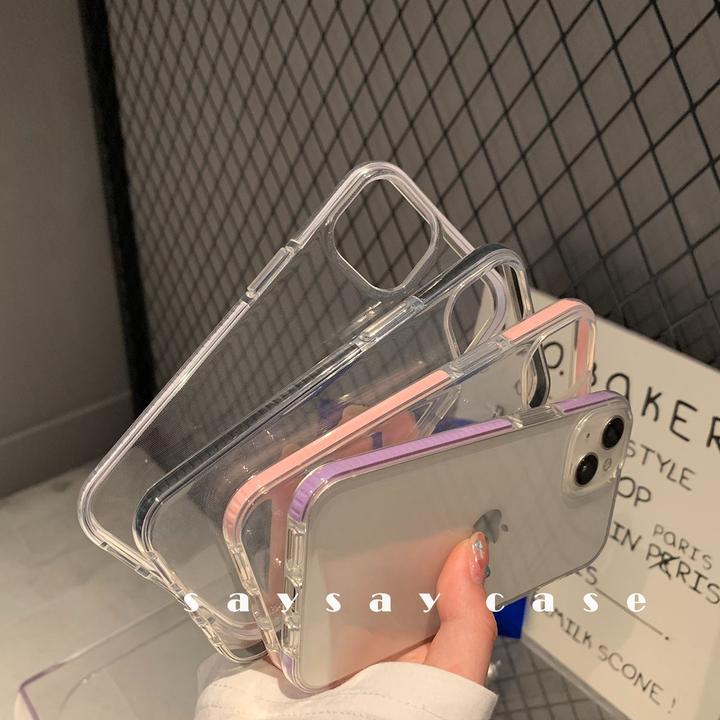 圆边手机壳适用16苹果13iphone16promax13软硅胶壳14透明软壳