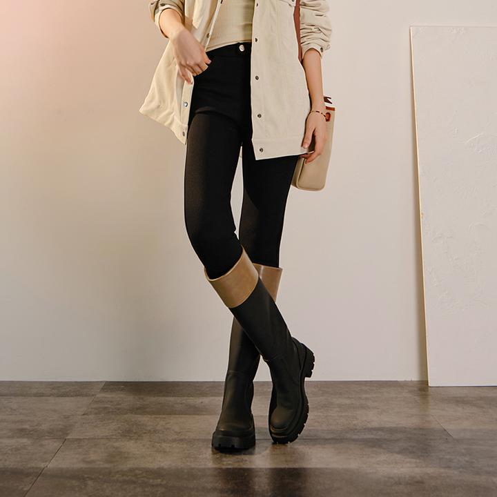 A美洋MEIYANG 生姜打底裤 牛奶丝加绒高弹小脚裤保暖小黑裤