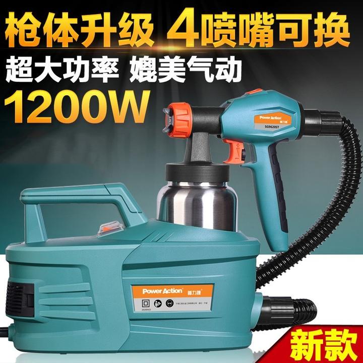 普力捷电动喷漆枪高压电动喷枪油漆乳胶漆涂料喷漆枪小型家用喷枪