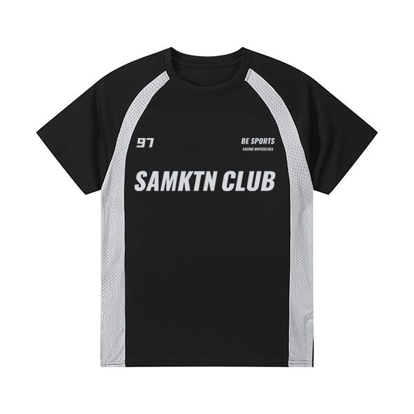 97夏季速干透气运动短袖投篮服训练宽松篮球健身跑步户外T恤-482